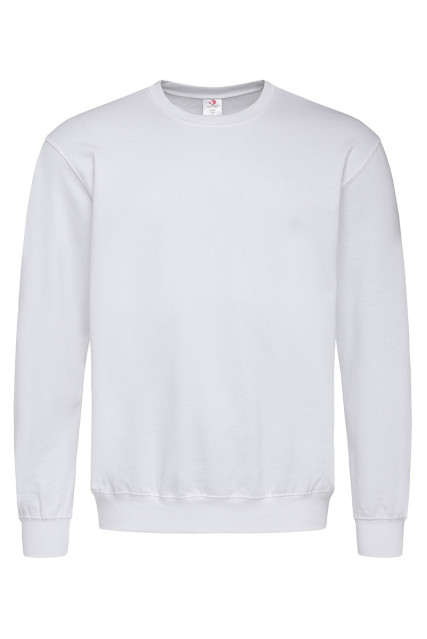 Свитшот мужской белый утепленный STEDMAN UNISEX SWEATSHIRT