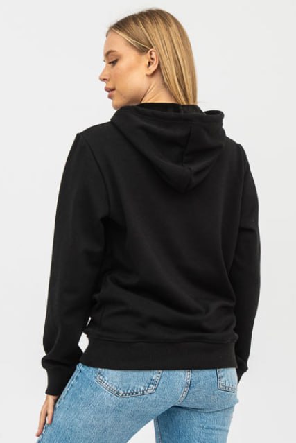 Худі жіноче чорне полегшене RAY BASIC U0402 UNISEX