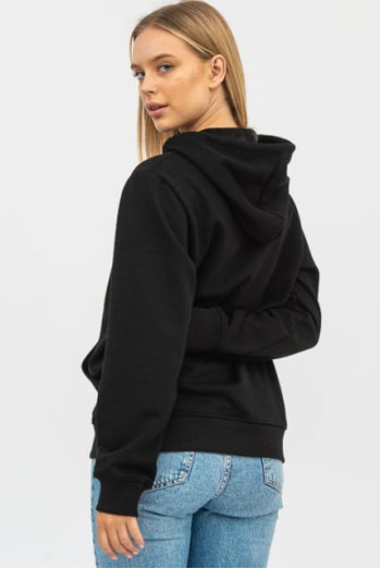 Худі жіноче чорне полегшене RAY BASIC U0402 UNISEX
