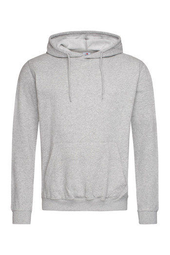 Худі чоловіче сірий меланж утепленне ST4100 HOODED SWEATSHIRT