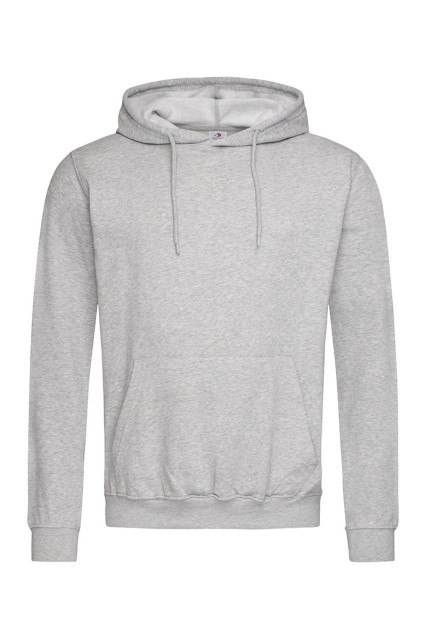 Худі чоловіче сірий меланж утепленне ST4100 HOODED SWEATSHIRT