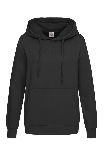 Худі жіноче чорне утеплене ST4110 HOODED SWEATSHIRT