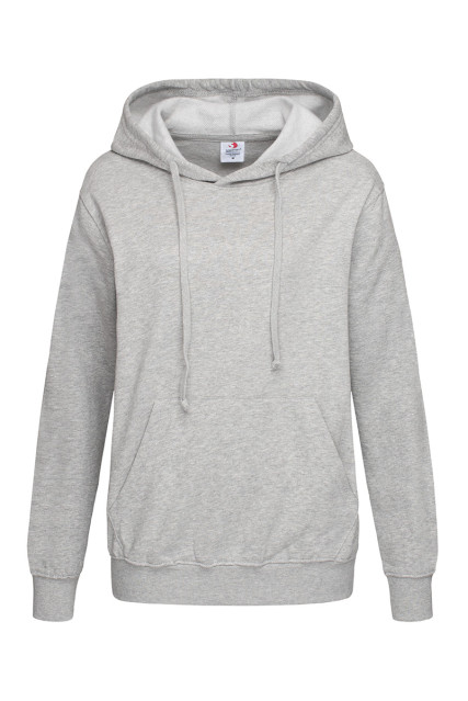 Худі жіноче сірий меланж утепленне ST4110 HOODED SWEATSHIRT