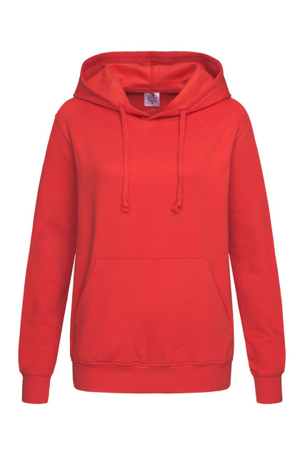 Худі жіноче червоне утепленне ST4110 HOODED SWEATSHIRT
