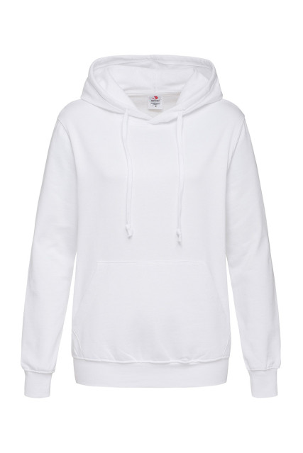 Худі жіноче біле утепленне ST4110 HOODED SWEATSHIRT