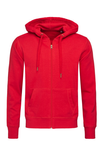 Худі чоловіче червоне утепленне STEDMАN SWEAT JACKET Crimson Red