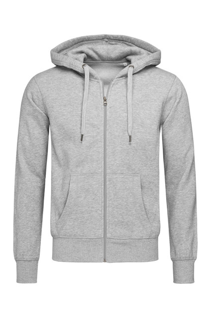 Худі чоловіче сірий меланж утепленне STEDMАN SWEAT JACKET Grey Heather