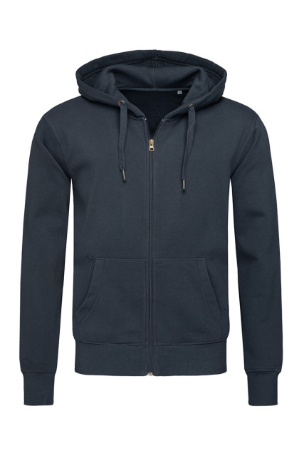 Худі чоловіче синє утепленне STEDMАN SWEAT JACKET Blue Midnight
