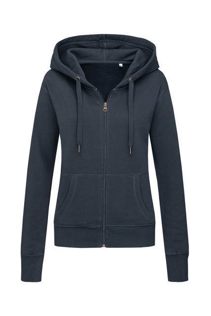Худі жіноче синє утепленне STEDMАN SWEAT JACKET SELECT Blue Midnight
