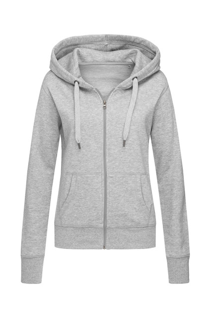 Худі жіноче сірий меланж утепленне STEDMАN SWEAT JACKET SELECT Grey Heather