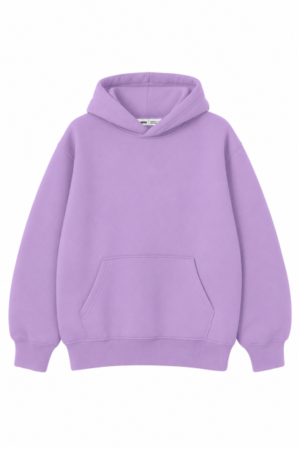 Худи оверсайз женское лиловое утеплённое RAY OVERSIZE U0404 UNISEX