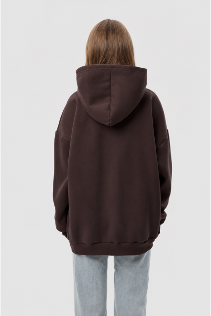 Худи оверсайз женское RAY OVERSIZE U0404 Шоколадное