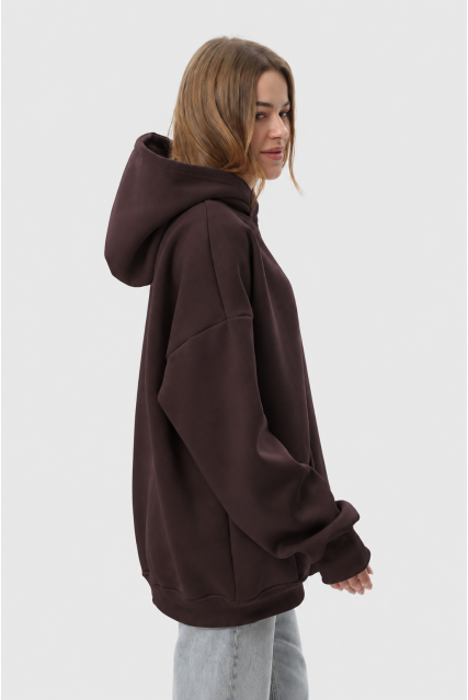 Худи оверсайз женское RAY OVERSIZE U0404 Шоколадное