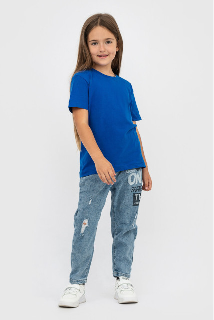 Футболка детская для девочки васильковая STEDMАN CLASSIC-T KIDS