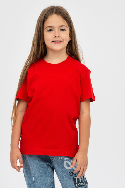 Футболка детская для девочки красная STEDMАN CLASSIC-T KIDS