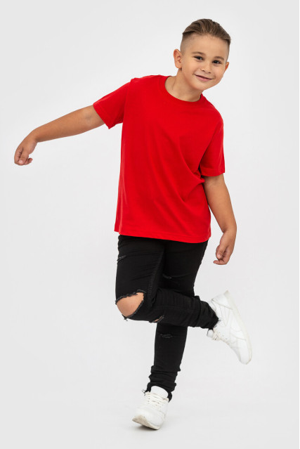 Футболка детская для мальчика красная STEDMАN CLASSIC-T KIDS
