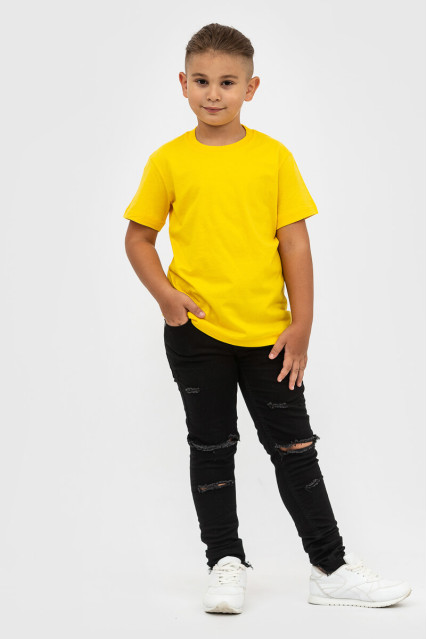 Футболка детская для мальчика жёлтая STEDMАN CLASSIC-T KIDS