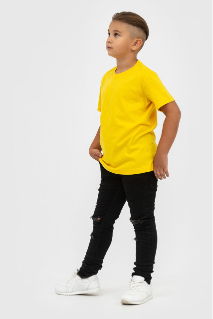 Футболка детская для мальчика жёлтая STEDMАN CLASSIC-T KIDS