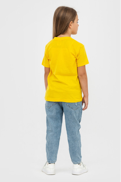 Футболка детская для девочки жёлтая STEDMАN CLASSIC-T KIDS