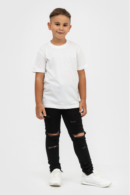 Футболка детская для мальчика белая STEDMАN CLASSIC-T KIDS