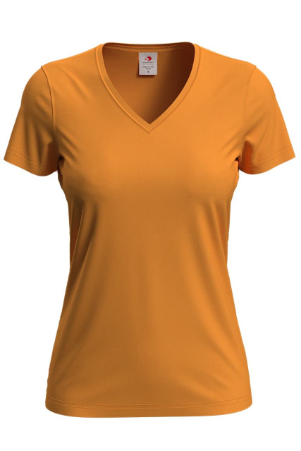 Футболка жіноча помаранчева STEDMАN CLASSIC-T V-NECK