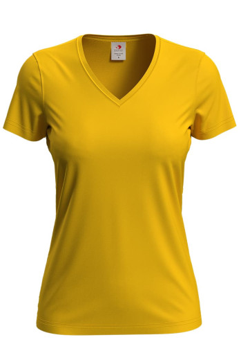 Футболка жіноча жовта STEDMАN CLASSIC-T V-NECK
