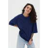 Футболка оверсайз женская тёмно-синяя RAY OVERSIZE U0104 UNISEX