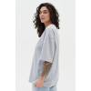 Футболка оверсайз женская серый меланж RAY OVERSIZE U0104 UNISEX
