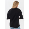 Футболка оверсайз женская чёрная RAY OVERSIZE U0104 UNISEX