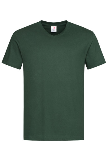 Футболка чоловіча темно-зелена STEDMАN CLASSIC-T V-NECK