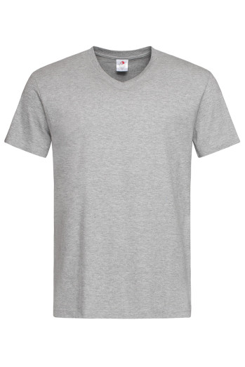 Футболка чоловіча сірий меланж STEDMАN CLASSIC-T V-NECK