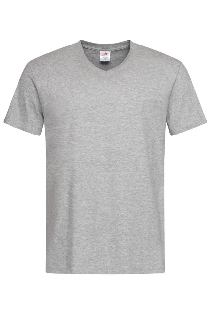Футболка чоловіча сірий меланж STEDMАN CLASSIC-T V-NECK