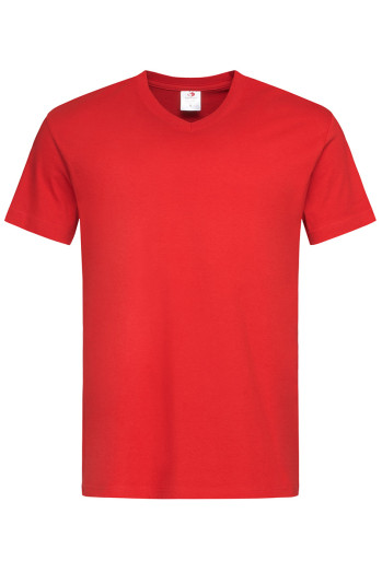 Футболка чоловіча червона STEDMАN CLASSIC-T V-NECK