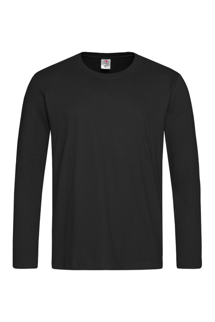 Футболка чоловіча з довгим рукавом чорна STEDMАN CLASSIC-T LONG SLEEVE