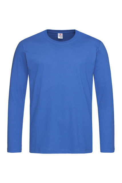 Футболка чоловіча з довгим рукавом волошкова STEDMАN CLASSIC-T LONG SLEEVE