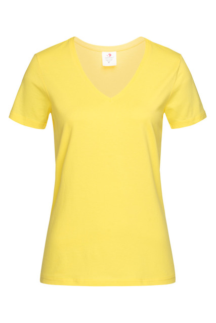 Футболка жіноча лимонна STEDMАN CLASSIC-T V-NECK