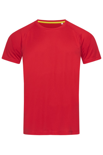 Футболка мужская  красная STEDMАN Active Raglan