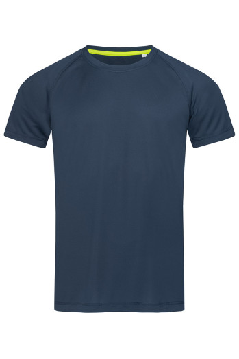 Футболка чоловіча темно-синя STEDMАN Active Raglan