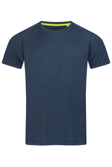 Футболка чоловіча темно-синя STEDMАN Active Raglan