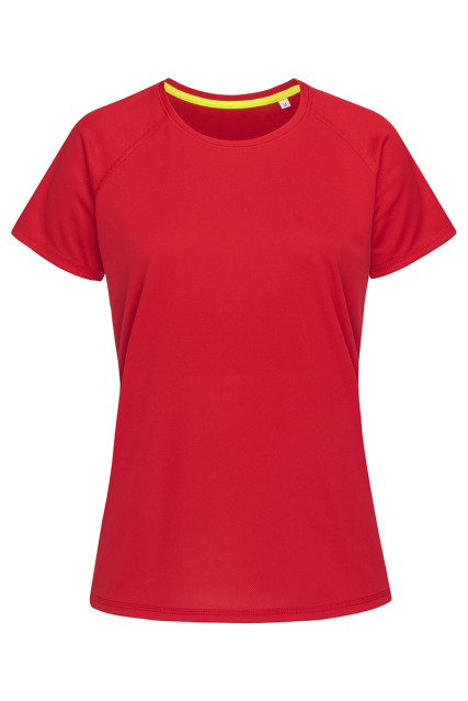 Футболка жіноча червона STEDMАN Active Raglan