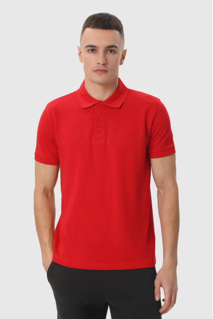 Футболка поло мужская красная STEDMAN LUX POLO