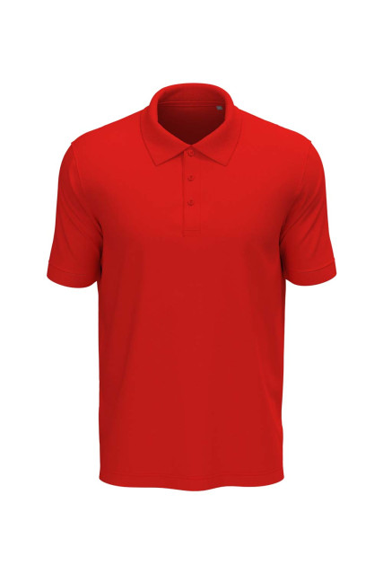 Футболка поло мужская красная STEDMAN LUX POLO