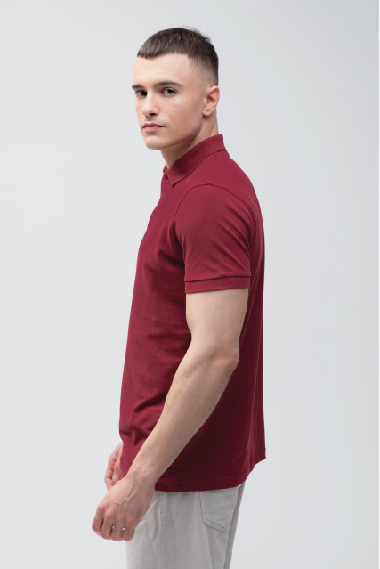 Футболка поло мужская бордовая STEDMAN LUX POLO