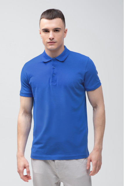 Футболка поло мужская васильковая STEDMAN LUX POLO