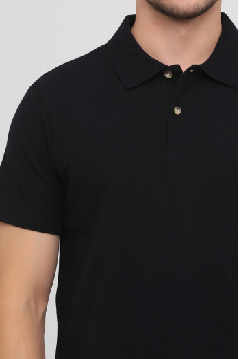 Футболка поло чоловіча чорна STEDMAN POLO
