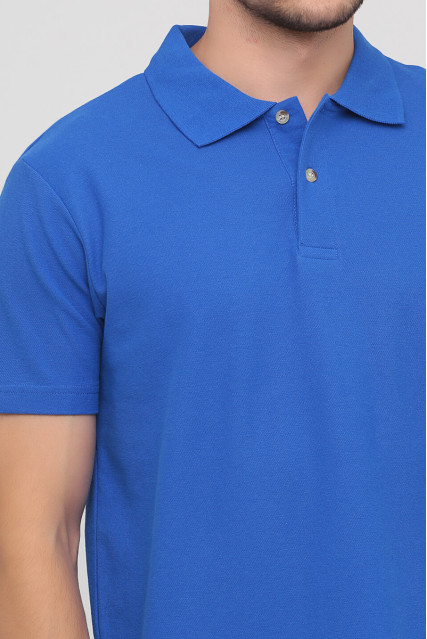 Футболка поло мужская васильковая STEDMAN POLO