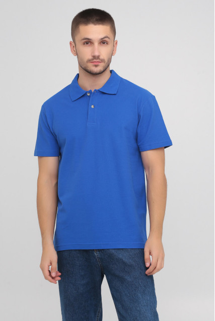 Футболка поло мужская васильковая STEDMAN POLO
