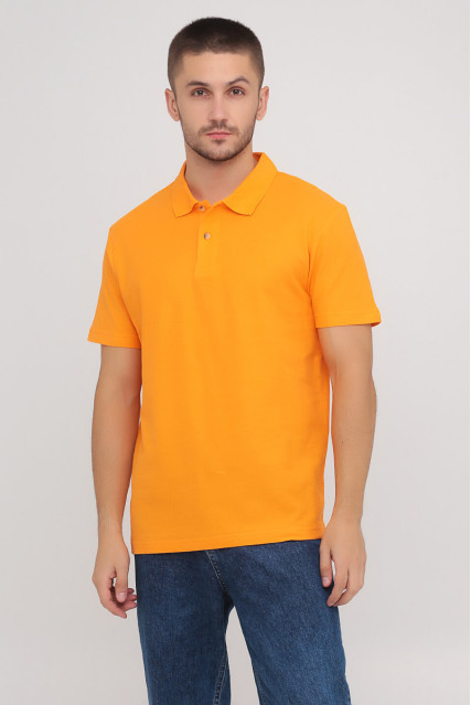 Футболка поло мужская оранжевая STEDMAN POLO