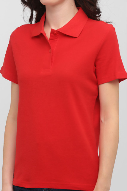 Футболка поло женская красная STEDMAN POLO