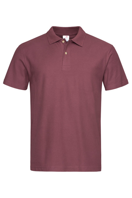 Футболка поло мужская бордовая STEDMAN POLO